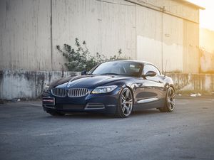 Превью обои bmw, z4, avant garde, черный, вид сбоку