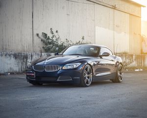 Превью обои bmw, z4, avant garde, черный, вид сбоку