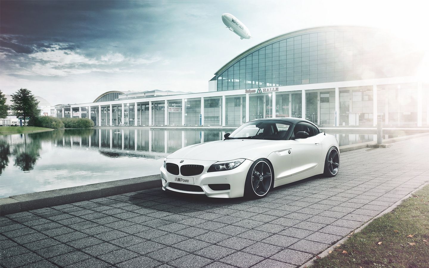 Скачать 1440x900 bmw, z4, дирижабль, вид сбоку, авто обои, картинки 16:10