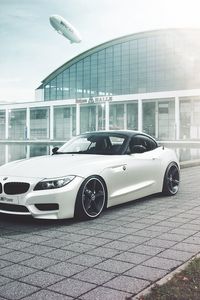 Превью обои bmw, z4, дирижабль, вид сбоку, авто