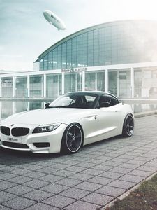 Превью обои bmw, z4, дирижабль, вид сбоку, авто