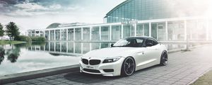 Превью обои bmw, z4, дирижабль, вид сбоку, авто