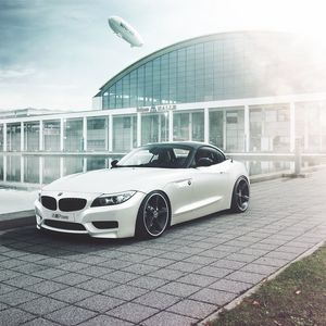 Превью обои bmw, z4, дирижабль, вид сбоку, авто