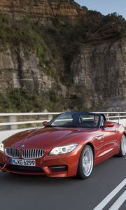 Превью обои bmw, z4, кабриолет, поворот