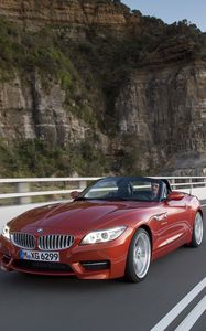 Превью обои bmw, z4, кабриолет, поворот