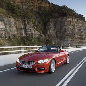 Превью обои bmw, z4, кабриолет, поворот