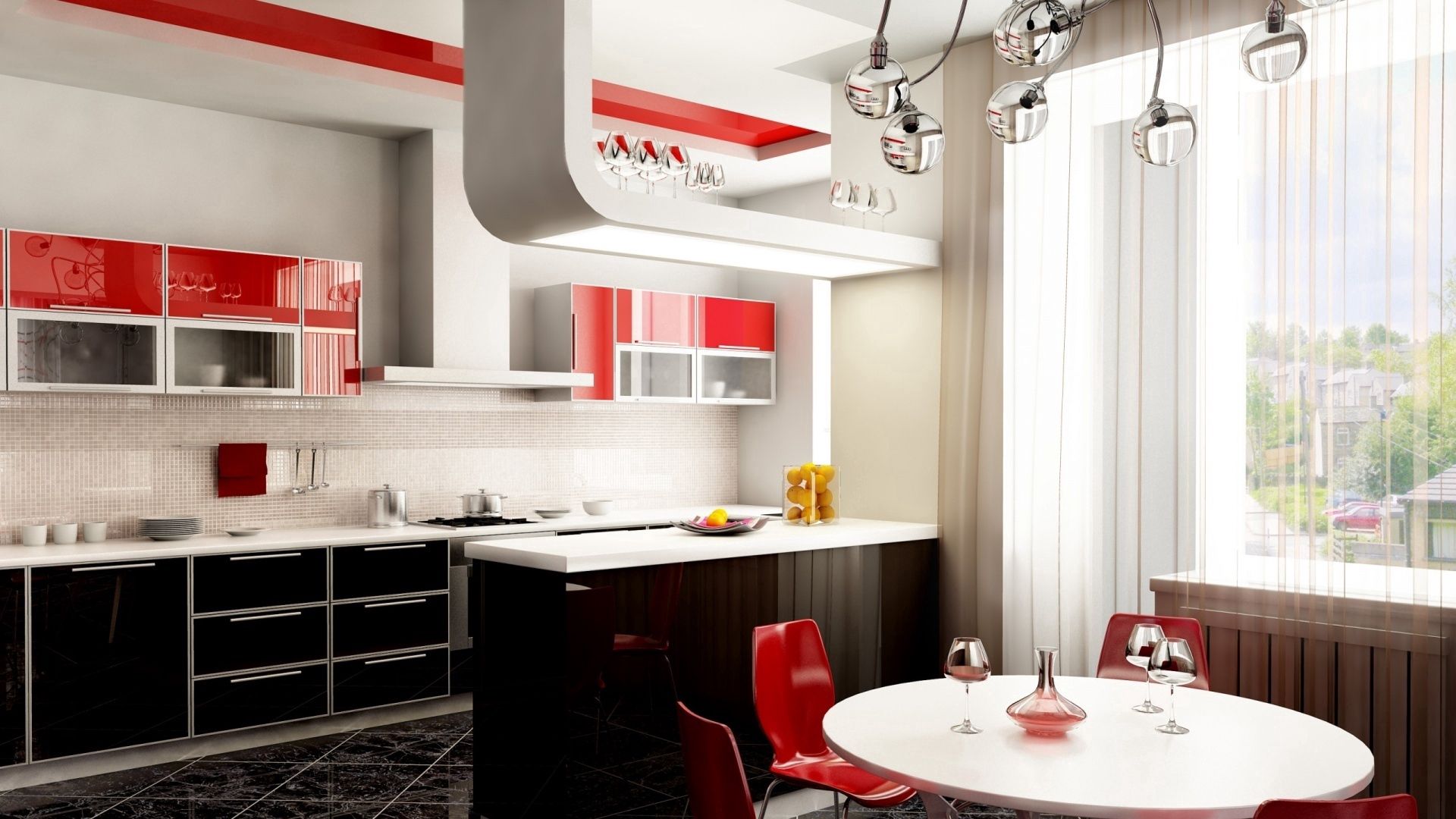 Кухня какая лучше фирма. Интерьер кухни. Красивые современные кухни. Красно-черная кухня в интерьере. Красивые кухни в квартирах.