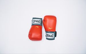 Превью обои боксерские перчатки, бокс, спорт, минимализм