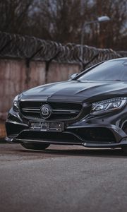 Превью обои brabus s-class, brabus, авто, черный