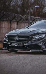 Превью обои brabus s-class, brabus, авто, черный