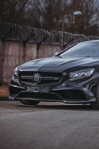 Превью обои brabus s-class, brabus, авто, черный