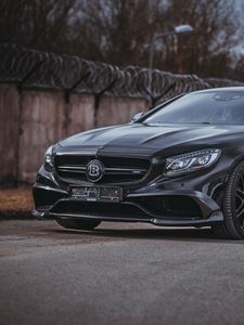 Превью обои brabus s-class, brabus, авто, черный