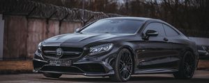 Превью обои brabus s-class, brabus, авто, черный