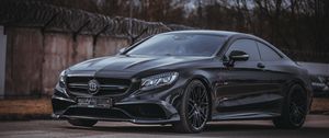 Превью обои brabus s-class, brabus, авто, черный