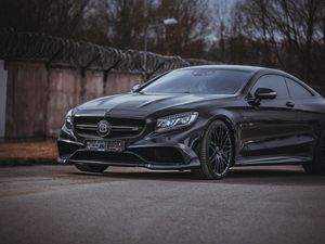 Превью обои brabus s-class, brabus, авто, черный