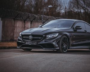 Превью обои brabus s-class, brabus, авто, черный