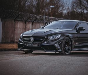 Превью обои brabus s-class, brabus, авто, черный