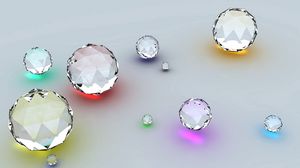 Превью обои бриллианты, форма, отражение, поверхность