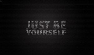 Превью обои будь собой, just be yourself, слова, фраза