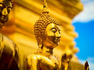 Превью обои будда, статуя, буддизм, религия, таиланд
