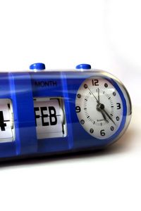 Превью обои будильник, календарь, синий, время