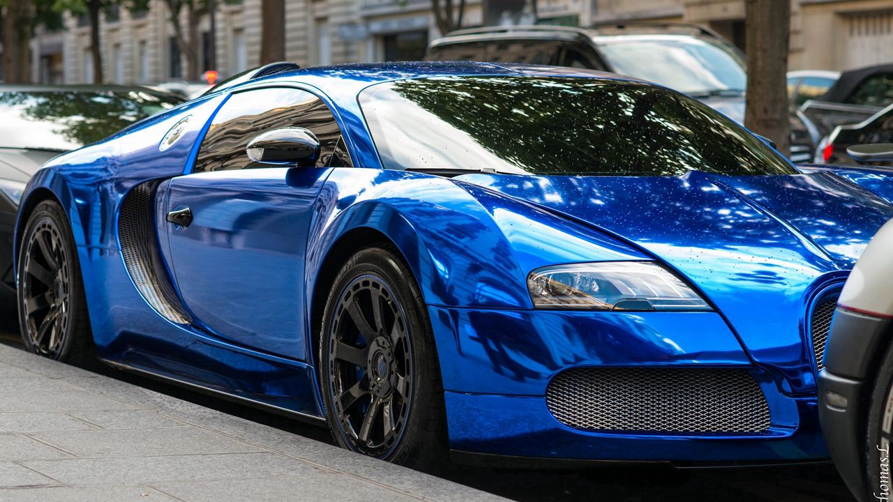 Обои bugatti, стиль, синий, дизайн