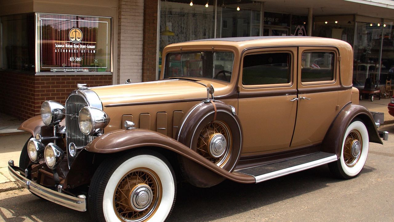 Обои buick, 1932, коричневый, винтаж, машина