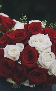 Превью обои букет, розы, композиция