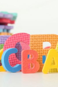 Превью обои буквы, игрушки, познание, детский, разноцветные