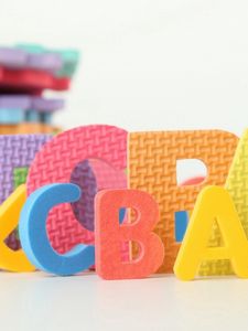 Превью обои буквы, игрушки, познание, детский, разноцветные