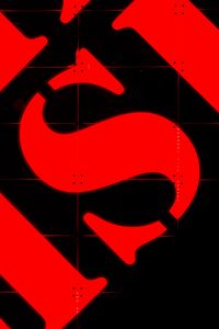 Превью обои буквы, надпись, стена, красный