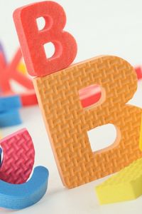 Превью обои буквы, разнообразие, игрушки, познание, детский, разноцветные