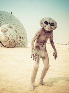 Превью обои burning man, сша, невада, блэк-рок