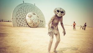 Превью обои burning man, сша, невада, блэк-рок