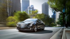 Превью обои cadillac, elr, скорость, движение