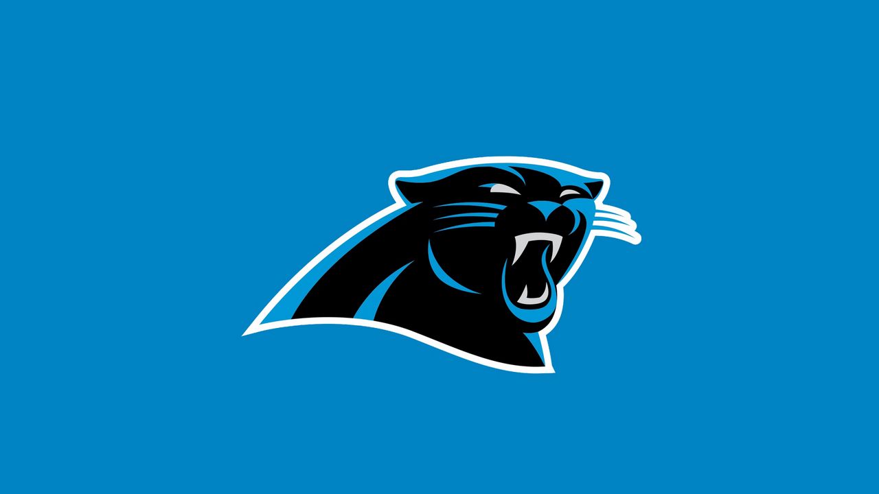 Обои carolina panthers, американский футбол, логотип