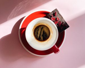 Превью обои чашка, кофе, шоколад, напиток