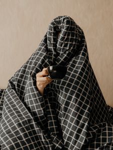 Превью обои чашка, плед, уют, постель