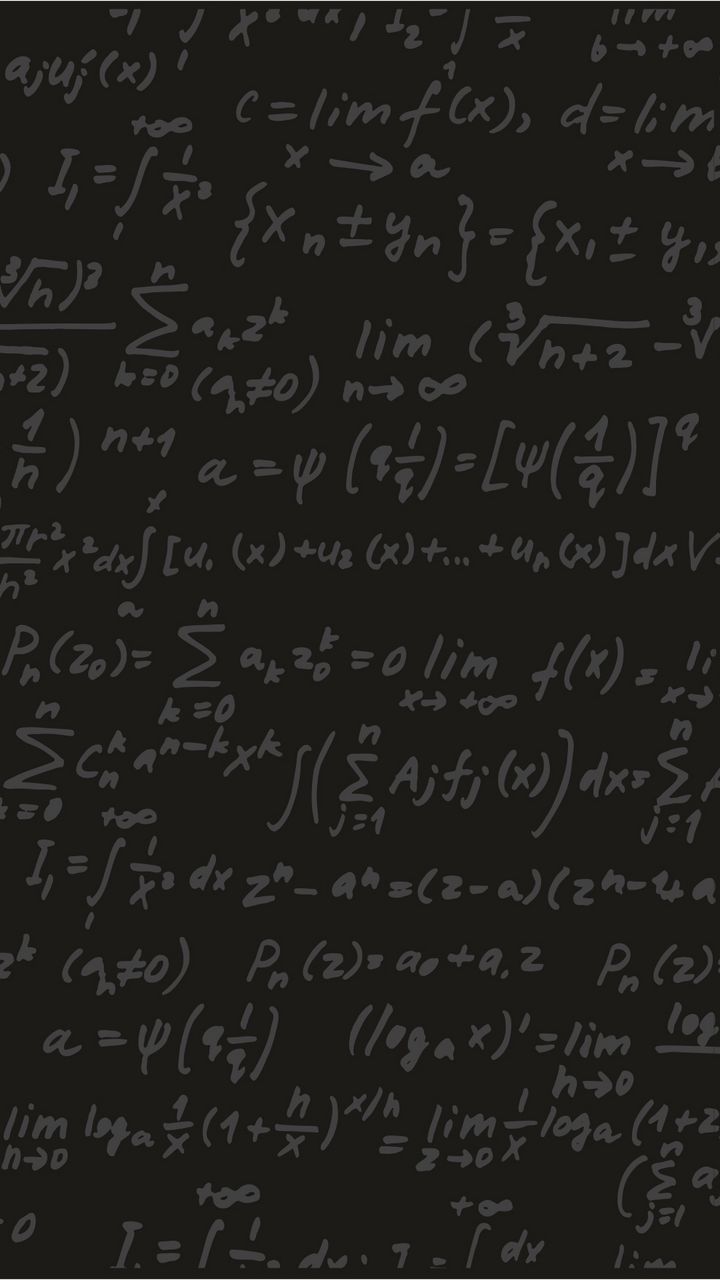 Математические уравнения на доске