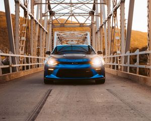 Превью обои chevrolet, автомобиль, тюнинг, фары
