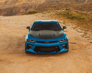 Превью обои chevrolet, автомобиль, тюнинг, вид спереди
