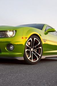 Превью обои chevrolet camaro, авто, машина, автомобили, машины, зеленый