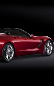 Превью обои chevrolet corvette, авто, черный, стильный