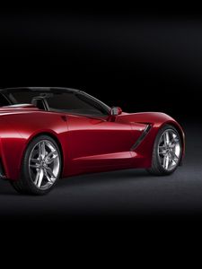 Превью обои chevrolet corvette, авто, черный, стильный