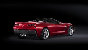 Превью обои chevrolet corvette, авто, черный, стильный