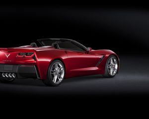 Превью обои chevrolet corvette, авто, черный, стильный