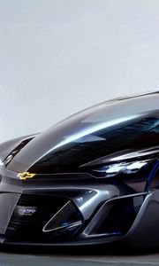 Превью обои chevrolet, fnr, концепт, 2015, вид сбоку, суперкар