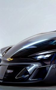 Превью обои chevrolet, fnr, концепт, 2015, вид сбоку, суперкар