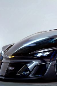 Превью обои chevrolet, fnr, концепт, 2015, вид сбоку, суперкар