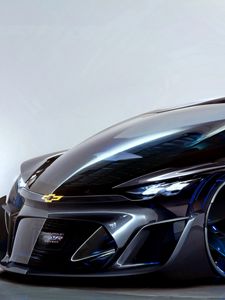 Превью обои chevrolet, fnr, концепт, 2015, вид сбоку, суперкар